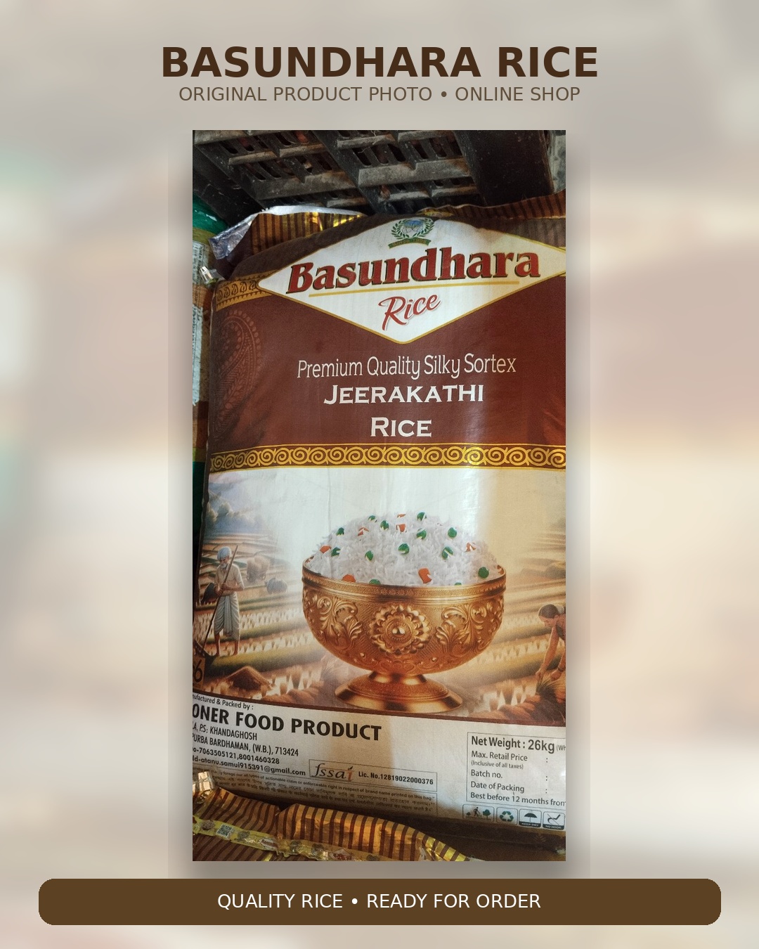 Basundhara Jirakathi (premium) 26kh