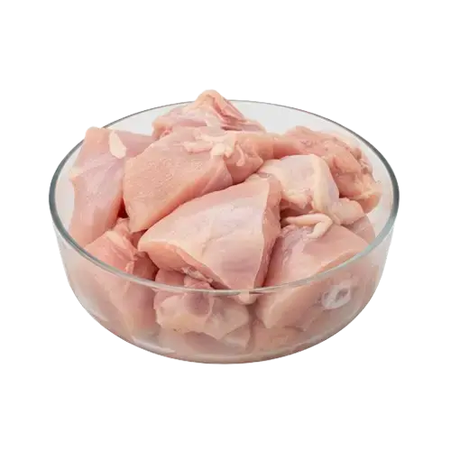 Skinless Curry Cut চামড়া ছাড়ানো টুকরো করা মুরগির মাংস